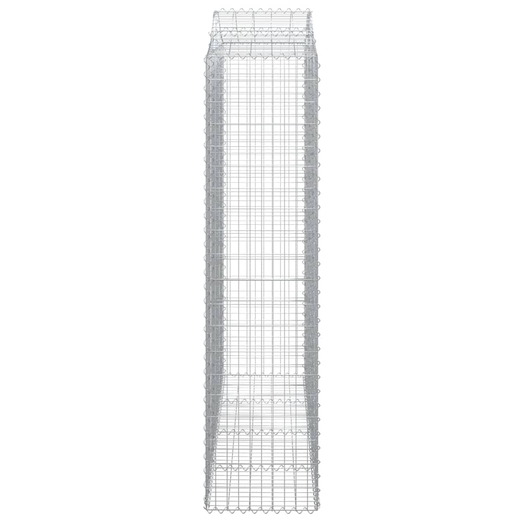 Arched Gabion Basket 200x50x200/220 cm Galvanised Iron