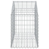 Arched Gabion Basket 100x50x60/80 cm Galvanised Iron