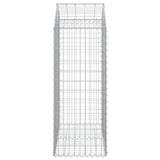 Arched Gabion Basket 100x50x120/140 cm Galvanised Iron