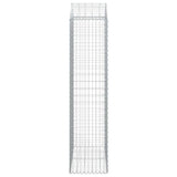 Arched Gabion Basket 100x50x200/220 cm Galvanised Iron
