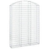 Arched Gabion Basket 150x30x200/220 cm Galvanised Iron