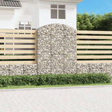 Arched Gabion Basket 150x50x200/220 cm Galvanised Iron