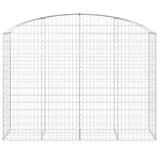 Arched Gabion Basket 200x50x140/160 cm Galvanised Iron