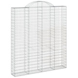 Arched Gabion Basket 200x30x220/240 cm Galvanised Iron