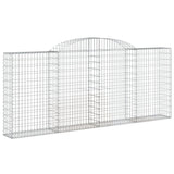 Arched Gabion Basket 300x30x120/140 cm Galvanised Iron