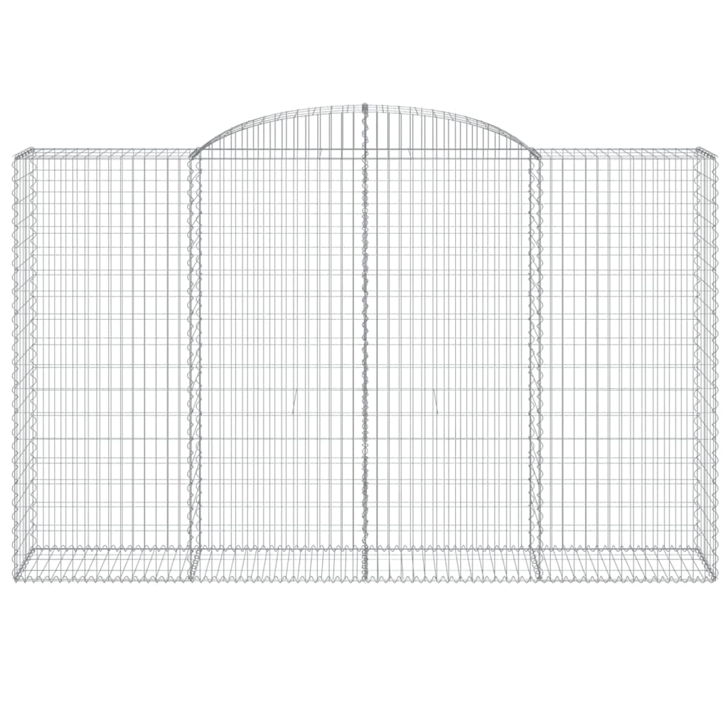 Arched Gabion Basket 300x50x180/200 cm Galvanised Iron