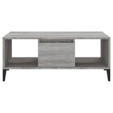 Coffee Table Grey Sonoma 90x50x36.5 cm Engineered Wood