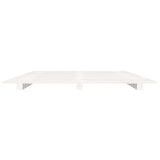 Bed Frame without Mattress White 120x200 cm Solid Wood Pine