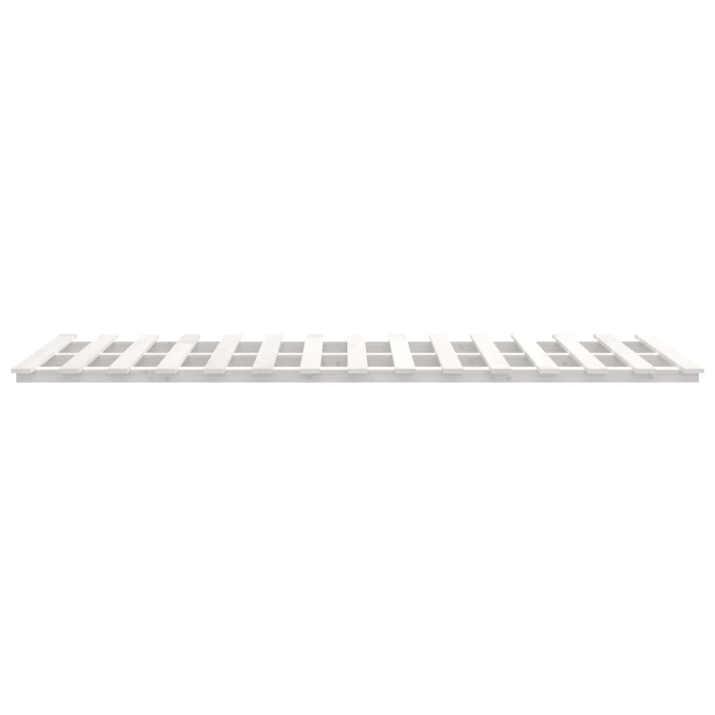 Bed Frame without Mattress White 120x200 cm Solid Wood Pine
