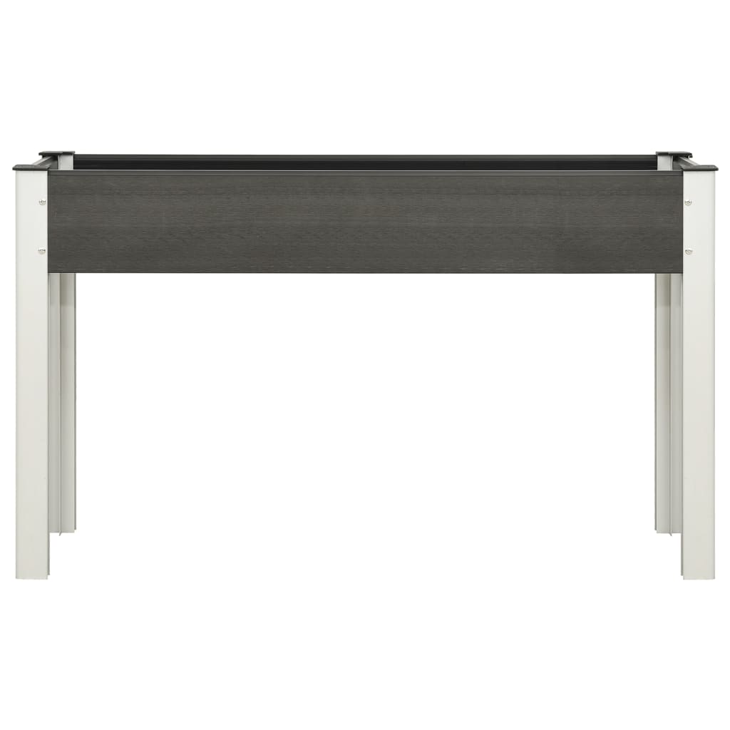 Garden Raised Bed Grey 120x40x75 cm WPC