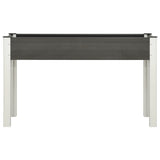 Garden Raised Bed Grey 120x40x75 cm WPC
