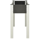 Garden Raised Bed Grey 120x40x75 cm WPC