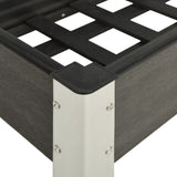 Garden Raised Bed Grey 120x40x75 cm WPC
