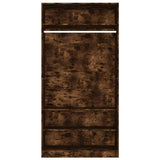 Wardrobe Smoked Oak 100x50x200 cm Engineered Wood