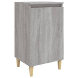 Bedside Cabinet Grey Sonoma 40x35x70 cm Engineered Wood