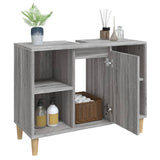 Sink Cabinet Grey Sonoma 80x33x60 cm Engineered Wood
