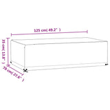 Garden Furniture Cover 8 Eyelets 125x70x35 cm Rectangular