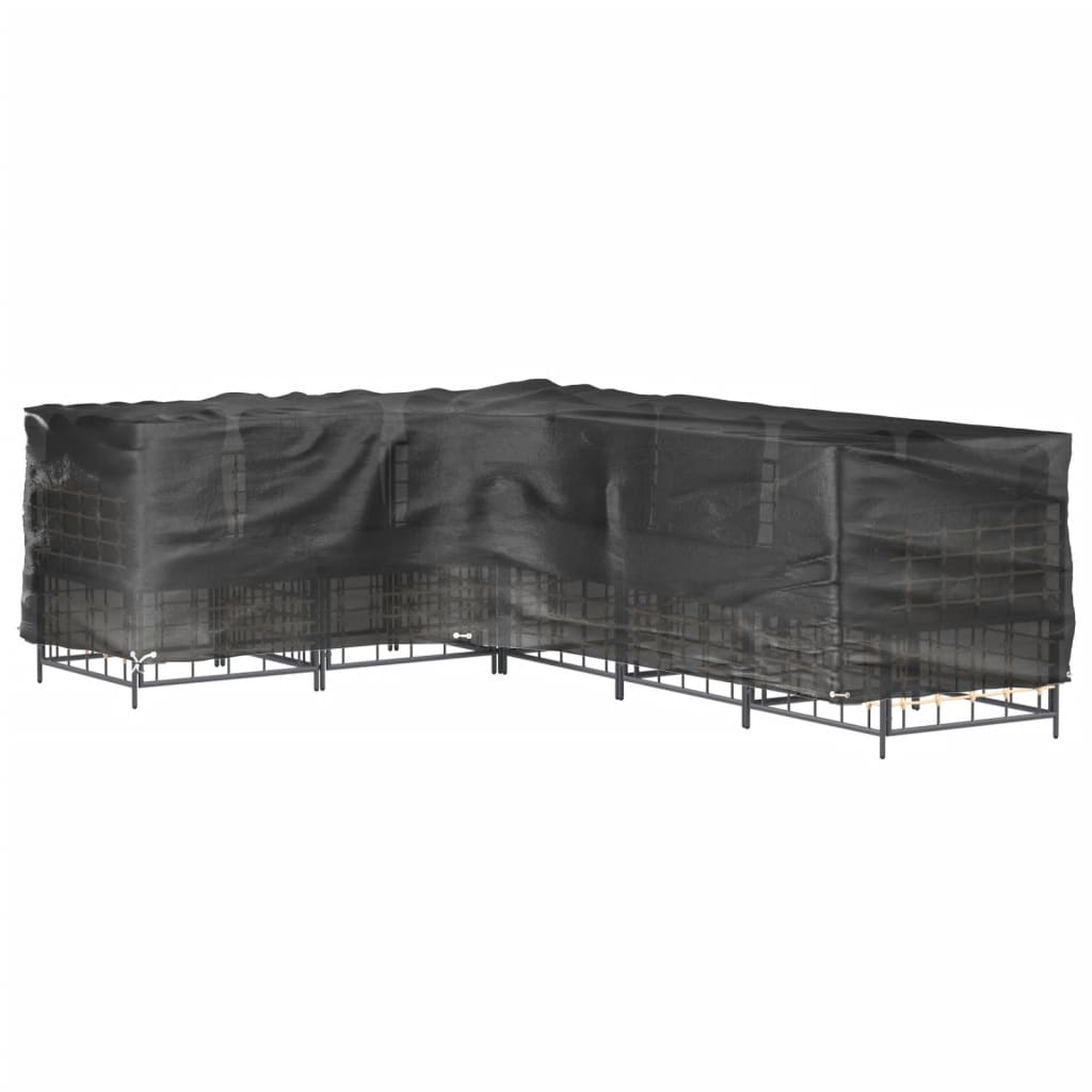 L-Shaped Garden Furniture Cover 16 Eyelets 260x210x80 cm