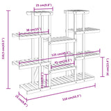 Flower Stand 110x25x110.5 cm Solid Wood Fir