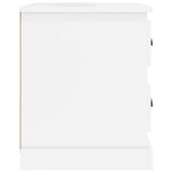 Bedside Cabinet High Gloss White 39x39x47.5 cm Engineered Wood
