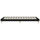 Bed Frame without Mattress Black 100x200 cm Engineered Wood