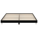 Bed Frame without Mattress Black 120x200 cm Engineered Wood