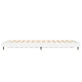 Bed Frame without Mattress White 140x190 cm Engineered Wood
