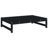 Garden Footstool Black 120x80 cm Solid Wood Pine