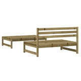 2 Piece Garden Lounge Set Impregnated Wood Pine
