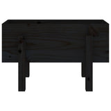 Garden Planter Black 62x30x38 cm Solid Wood Pine