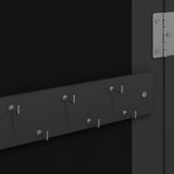 Mirror Jewellery Cabinet with LED Lights Wall Mounted Black