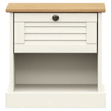 Bedside Cabinet VIGO White 42x35x42 cm Solid Wood Pine
