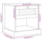 Bedside Cabinet VIGO White 42x35x42 cm Solid Wood Pine
