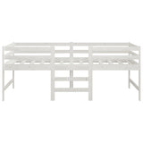 Bed Frame without Mattress White 90x200 cm Solid Wood Pine
