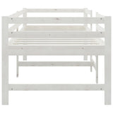 Bed Frame without Mattress White 90x200 cm Solid Wood Pine
