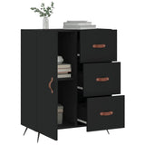 Sideboard Black 69.5x34x90 cm Engineered Wood