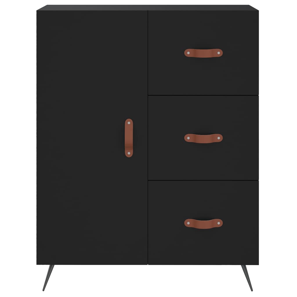 Sideboard Black 69.5x34x90 cm Engineered Wood