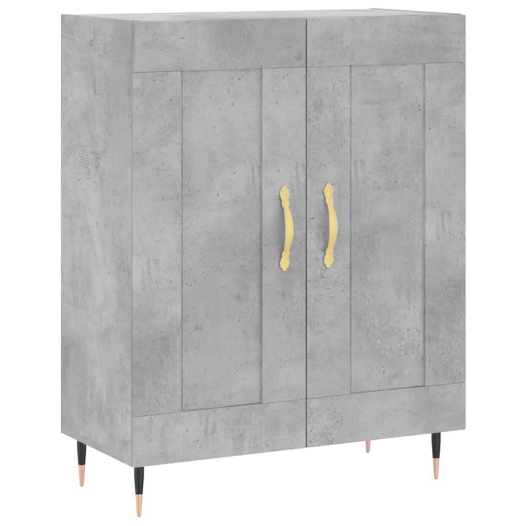 Sideboard Concrete Grey 69.5x34x90 cm Engineered Wood
