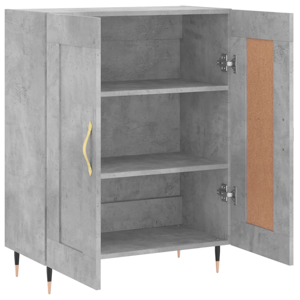 Sideboard Concrete Grey 69.5x34x90 cm Engineered Wood