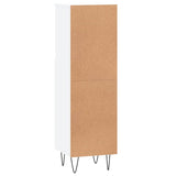 Bathroom Cabinet White 30x30x100 cm Engineered Wood