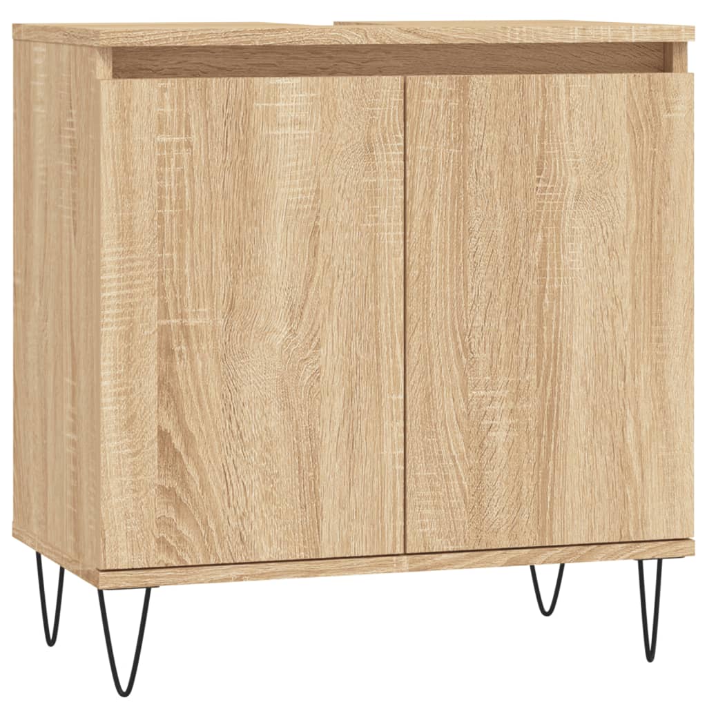 Bathroom Cabinet Sonoma Oak 58x33x60 cm Engineered Wood