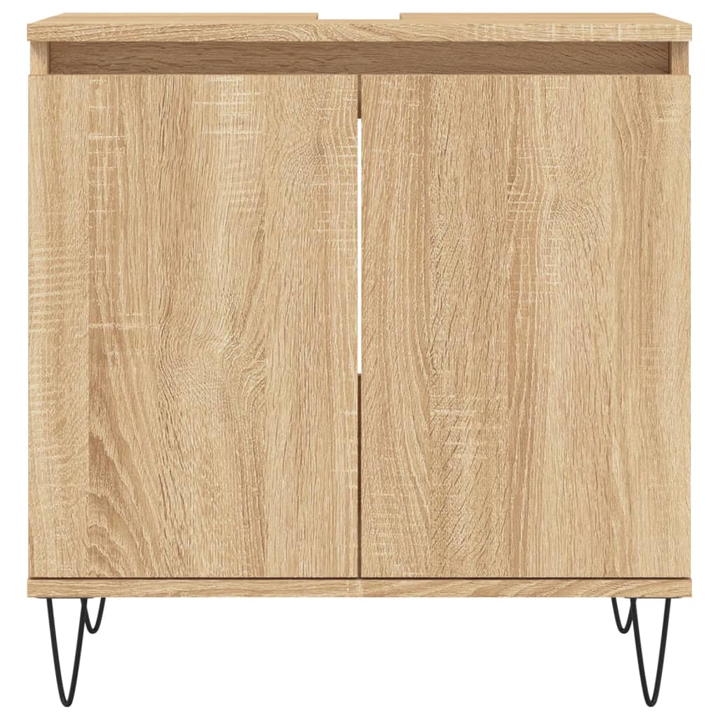 Bathroom Cabinet Sonoma Oak 58x33x60 cm Engineered Wood