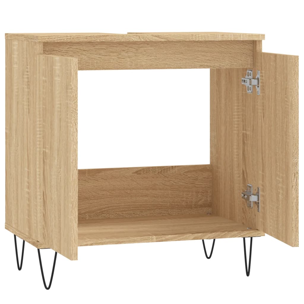 Bathroom Cabinet Sonoma Oak 58x33x60 cm Engineered Wood