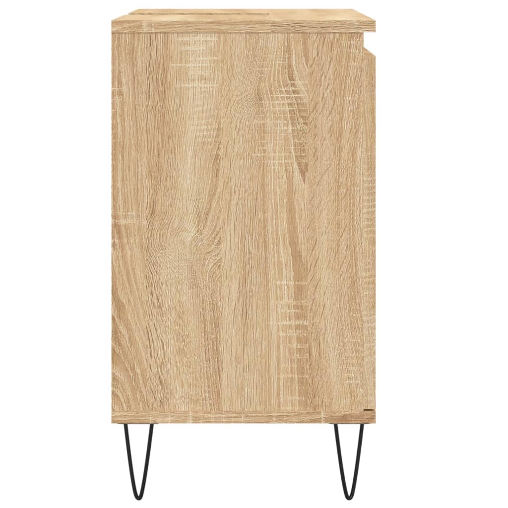Bathroom Cabinet Sonoma Oak 58x33x60 cm Engineered Wood