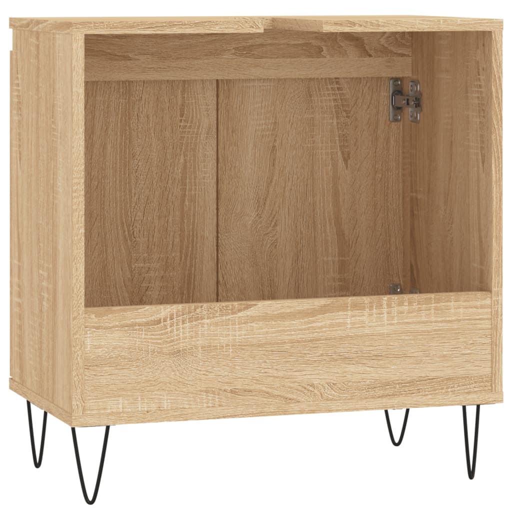 Bathroom Cabinet Sonoma Oak 58x33x60 cm Engineered Wood