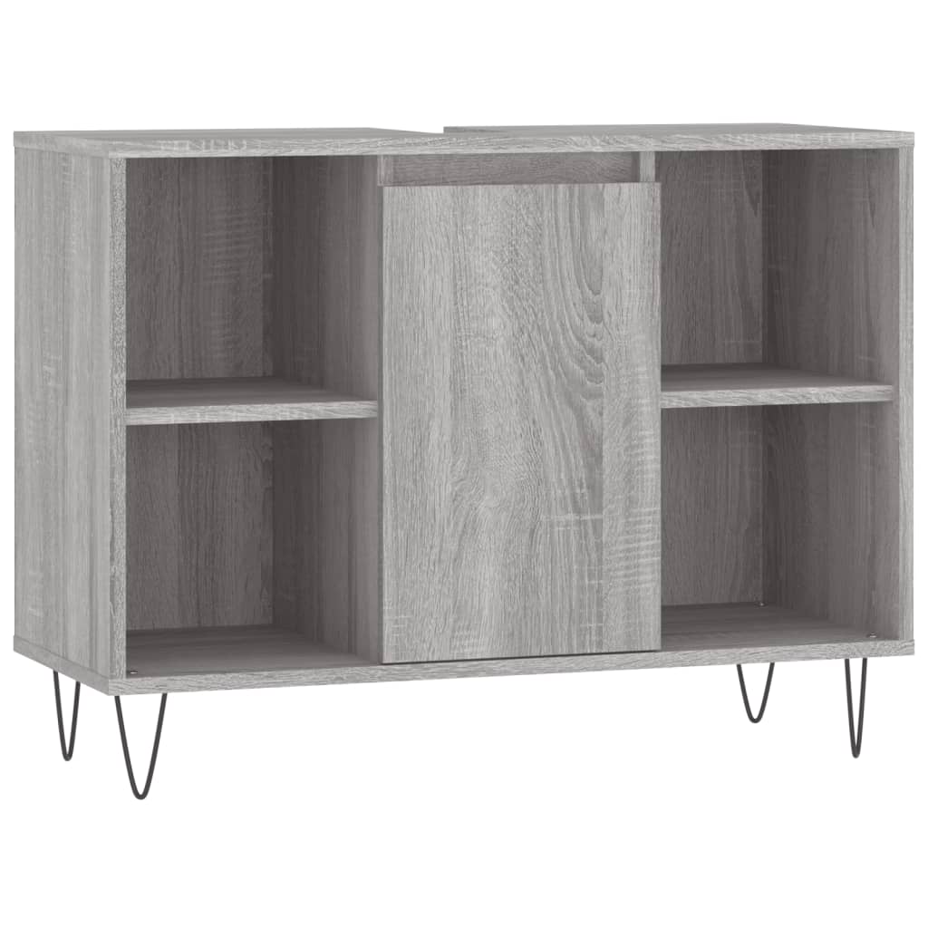 Bathroom Cabinet Grey Sonoma 80x33x60 cm Engineered Wood