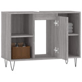 Bathroom Cabinet Grey Sonoma 80x33x60 cm Engineered Wood