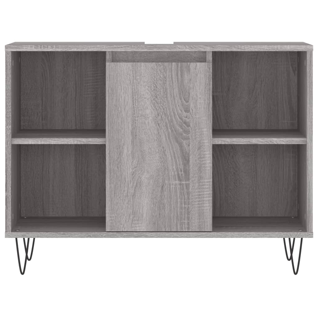 Bathroom Cabinet Grey Sonoma 80x33x60 cm Engineered Wood