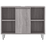 Bathroom Cabinet Grey Sonoma 80x33x60 cm Engineered Wood