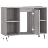 Bathroom Cabinet Grey Sonoma 80x33x60 cm Engineered Wood